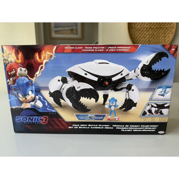 Jakks Pacific Sonic 3 The Hedgehog Crab Mech Battle Playset (shadow Movie)